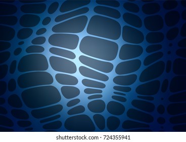 Dark BLUE vector abstract doodle template. A completely new color illustration in doodle style. The textured pattern can be used for website.
