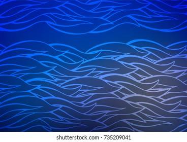 Dark BLUE vector abstract doodle texture. Brand-new colored illustration in blurry style with doodles. The pattern can be used for heads of websites and designs.