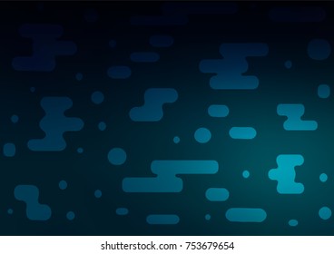 Dark BLUE vector abstract doodle texture. Colorful illustration in abstract style with doodles and Zen tangles. The pattern can be used for heads of websites and designs.