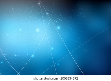 Dark BLUE vector Abstract illustration with colored bubbles in nature style. Modern abstract illustration with colorful water drops. Simple design for your web site.