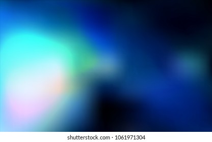 Dark BLUE vector abstract layout. Creative illustration in halftone style with gradient. The best blurred design for your business.