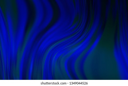 Dark BLUE vector abstract layout. Creative illustration in halftone style with gradient. Blurred design for your web site.