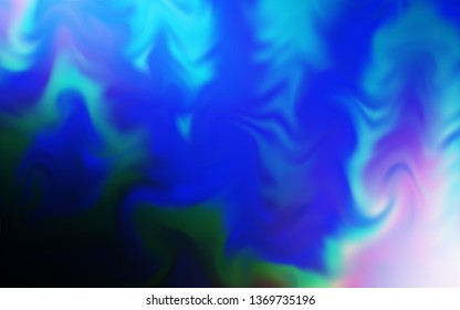 Dark BLUE vector abstract layout. Creative illustration in halftone style with gradient. Background for designs.