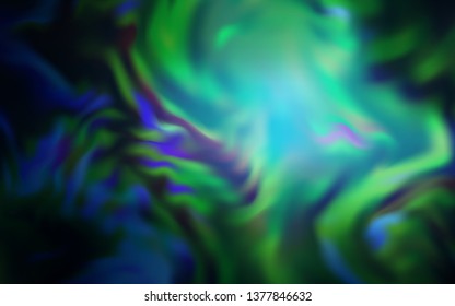 Dark BLUE vector abstract layout. Creative illustration in halftone style with gradient. Smart design for your work.