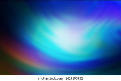 Dark BLUE vector abstract layout. A completely new colored illustration in blur style. New way of your design.