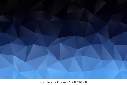 Dark BLUE vector abstract mosaic pattern. Brand-new colored illustration in blurry style with gradient. The elegant pattern can be used as part of a brand book.