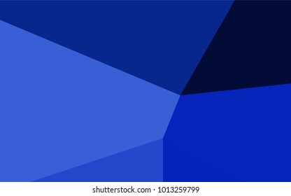 Dark BLUE vector abstract mosaic background. Modern geometrical abstract illustration with gradient. A completely new design for your business.