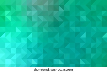 Dark BLUE vector abstract mosaic background. A sample with polygonal shapes. The best triangular design for your business.