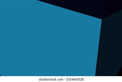 Dark BLUE vector abstract mosaic pattern. Creative illustration in halftone style with gradient. A completely new template for your business design.
