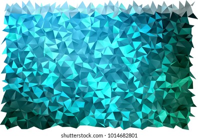 Dark BLUE vector abstract mosaic background. Creative geometric illustration in Origami style with gradient. The completely new template can be used for your brand book.