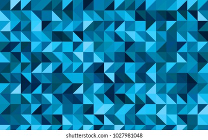 Dark BLUE vector abstract mosaic pattern. Shining illustration, which consist of triangles. A completely new template for your business design.