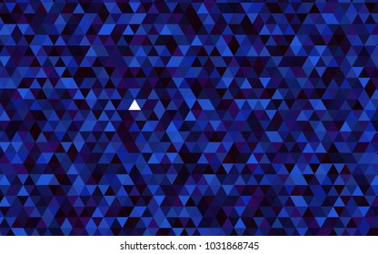 Dark BLUE vector abstract mosaic background. Glitter abstract illustration with an elegant design. The template can be used as a background for cell phones.