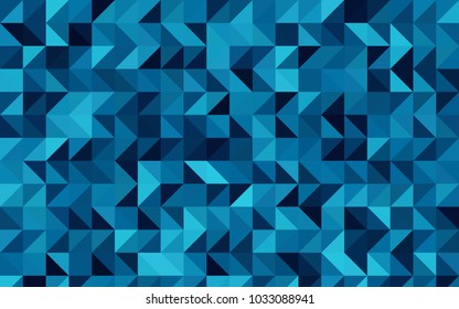 Dark BLUE vector abstract mosaic background. A completely new color illustration in a vague style. A completely new template for your business design.
