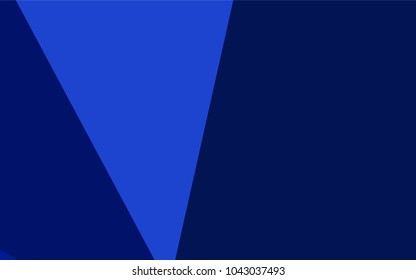 Dark BLUE vector abstract mosaic pattern. Geometric illustration in Origami style with gradient.  Brand-new design for your business.
