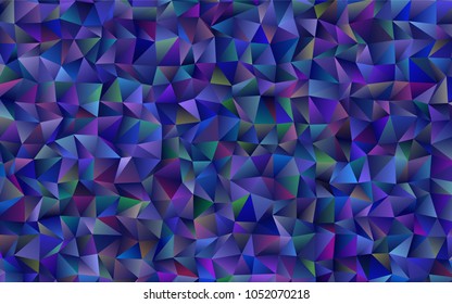 Dark BLUE vector abstract mosaic pattern. Shining illustration, which consist of triangles. A completely new design for your business.
