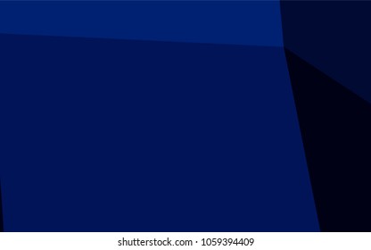 Dark BLUE vector abstract mosaic template. Geometric illustration in Origami style with gradient.  The best triangular design for your business.