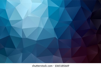 Dark BLUE vector abstract mosaic pattern. Colorful illustration in abstract style with gradient. A completely new design for your business.