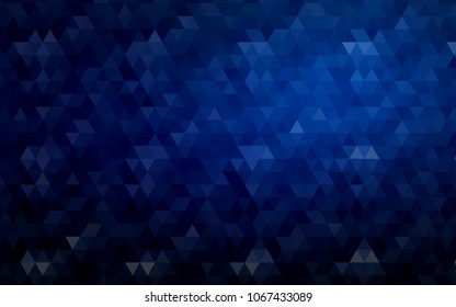 Dark BLUE vector abstract mosaic pattern. Colorful illustration in abstract style with gradient. The completely new template can be used for your brand book.