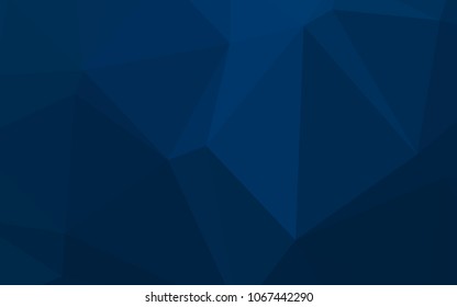 Dark BLUE vector abstract mosaic background. Elegant bright polygonal illustration with gradient. That new template can be used for your brand book.