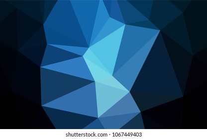Dark BLUE vector abstract mosaic background. Colorful abstract illustration with gradient. Textured pattern can be used for background.