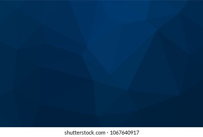 Dark BLUE vector abstract mosaic backdrop. Colorful abstract illustration with gradient. Brand-new style for your business design.