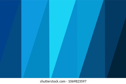 Dark BLUE vector abstract mosaic backdrop. A sample with polygonal shapes. Brand-new style for your business design.