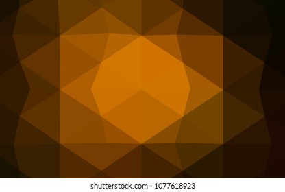 Dark BLUE vector abstract mosaic background. Polygonal abstract illustration with gradient. That pattern can be used as a part of a brand book.