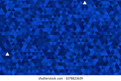 Fondo de mosaico abstracto del vector azul oscuro. Ilustración colorida en estilo abstracto con degradado. El diseño poligonal puede ser utilizado para su sitio web.