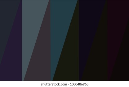 Dark BLUE vector abstract mosaic backdrop. A sample with polygonal shapes. Triangular pattern for your business design.