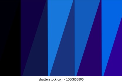 Dark BLUE vector abstract mosaic pattern. Creative geometric illustration in Origami style with gradient. The best triangular design for your business.