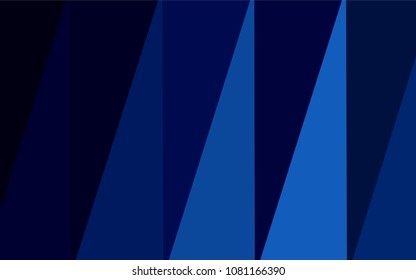 Dark BLUE vector abstract mosaic backdrop. Colorful abstract illustration with gradient. The polygonal design can be used for your web site.