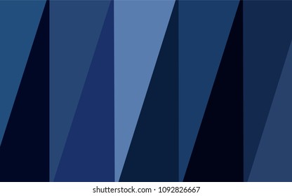 Dark BLUE vector abstract mosaic pattern. Shining polygonal illustration, which consist of triangles. A completely new design for your business.
