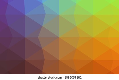 Dark BLUE vector abstract mosaic backdrop. Creative illustration in halftone style with gradient. A completely new template for your business design.