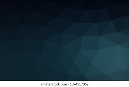Dark BLUE vector abstract mosaic template. Shining colored illustration in a Brand new style. Brand new design for your business.