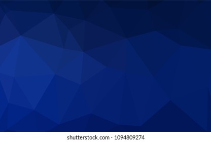 Dark BLUE vector abstract mosaic pattern. Colorful illustration in abstract style with gradient. That new template can be used for your brand book.
