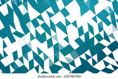Dark BLUE vector abstract mosaic template. Geometric illustration in Origami style with gradient.  A new texture for your design.