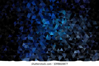 Dark BLUE vector abstract mosaic background. Brand new colored illustration in blurry style with gradient. The template can be used as a background for cell phones.