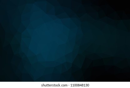 Dark BLUE vector abstract mosaic backdrop. A sample with polygonal shapes. Template for cell phone's backgrounds.