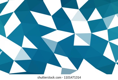 Dark BLUE vector abstract mosaic abstract mosaic. Shining illustration, which consist of triangles. Triangular pattern for your business design.