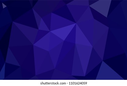 Dark BLUE vector abstract mosaic backdrop. Glitter abstract illustration with an elegant design. Brand-new style for your business design.