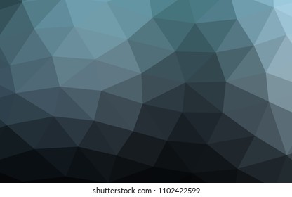 Dark BLUE vector abstract mosaic abstract mosaic. Modern geometrical abstract illustration with gradient. The completely new template can be used for your brand book.