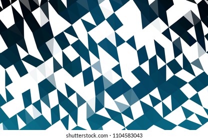 Dark BLUE vector abstract mosaic pattern. Glitter abstract illustration with an elegant design. The completely new template can be used for your brand book.