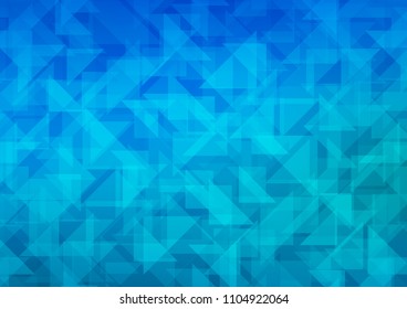 Dark BLUE vector abstract mosaic background. Modern geometrical abstract illustration with gradient. The polygonal design can be used for your web site.