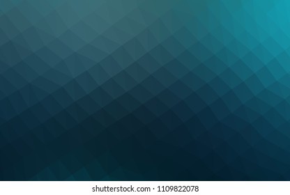 Dark BLUE vector abstract mosaic pattern. Shining colored illustration in a Brand new style. A completely new design for your business.