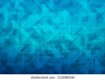 Dark BLUE vector abstract mosaic backdrop. Modern geometrical abstract illustration with gradient. Triangular pattern for your business design.