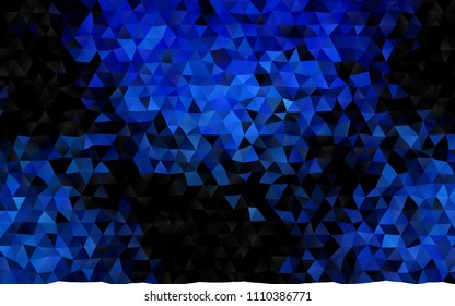 Dark BLUE vector abstract mosaic pattern. Brand new colored illustration in blurry style with gradient. Brand new style for your business design.