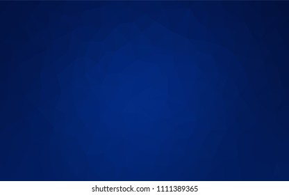Dark BLUE vector abstract mosaic backdrop. Geometric illustration in Origami style with gradient.  Brand new design for your business.