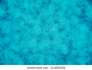 Dark BLUE vector abstract mosaic template. Modern geometrical abstract illustration with gradient. The best hexagonal design for your business.