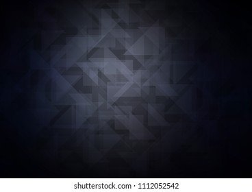 Dark BLUE vector abstract mosaic backdrop. A vague abstract illustration with gradient. A completely new design for your business.