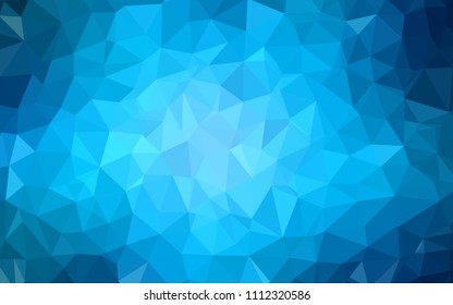 Diseño de mosaico abstracto de vector azul oscuro. Dibujo abstracto colorido con triángulos. Nuevo estilo para el diseño de su empresa.